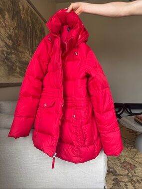 Lands’ End Red Winter Coat